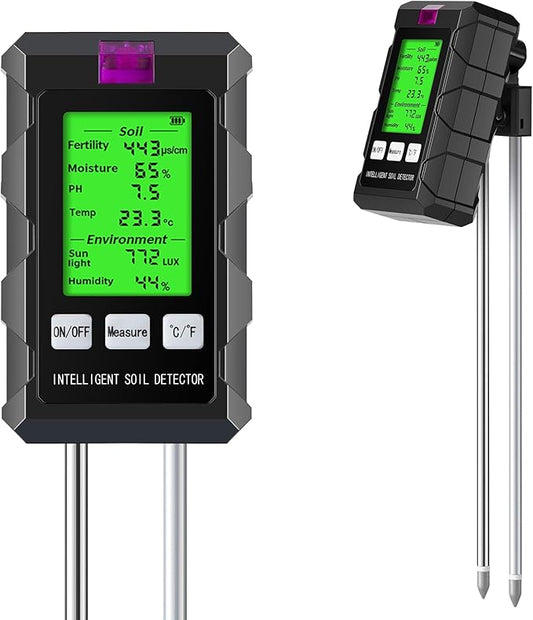 6 in 1 Soil Tester Digital Moisture Meter by HCZMOPTP