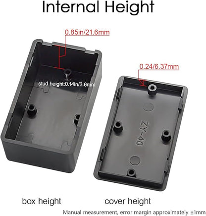 LeMotech 5Pcs ABS Plastic Electrical Project Case Power Junction Box, Project - Image 4