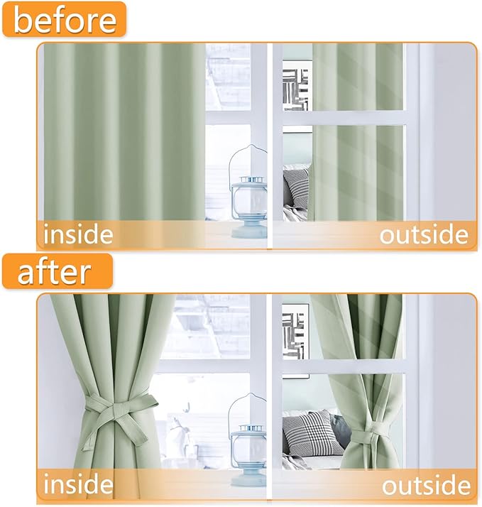 Hiasan RV Blackout Curtains for Bedroom, 52 x 30 Inches Long - Image 5