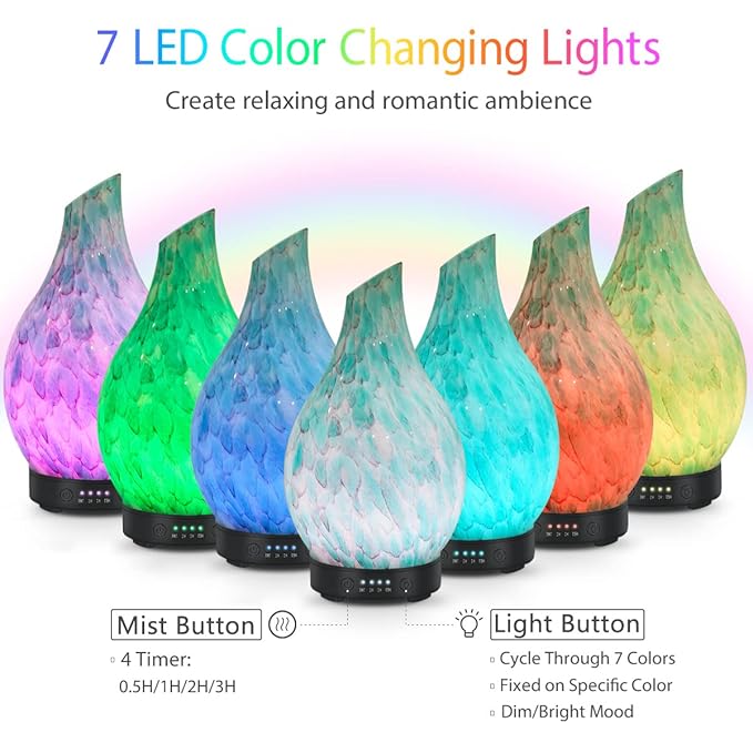 Essential Oil Diffuser 120ml Ultrasonic Aromatherapy Diffuser - Image 2