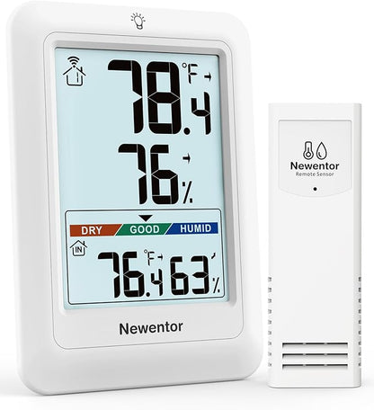 Newentor Indoor Outdoor Thermometer Wireless, Weather Stations Wireless Indoor by Newentor