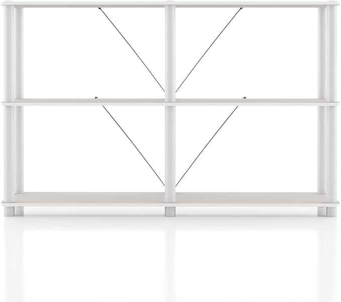 Homes: Inside + Out Apexa Modern 3-Tier Extra Wide Shelving Units, Collectibles - Image 11