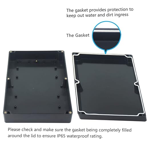 Junction Box, Zulkit Project Box IP65 Waterproof Outdoor Box ABS Plastic - Image 4