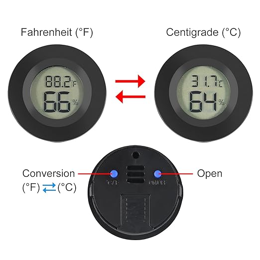 4pcs Mini Hygrometer Thermometer Digital LCD Monitor Indoor/Outdoor Humidity - Image 2