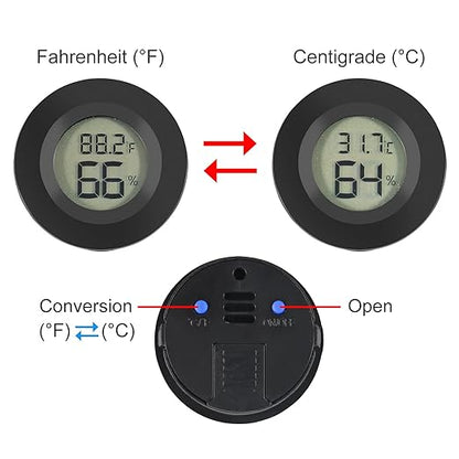 4pcs Mini Hygrometer Thermometer Digital LCD Monitor Indoor/Outdoor Humidity - Image 2