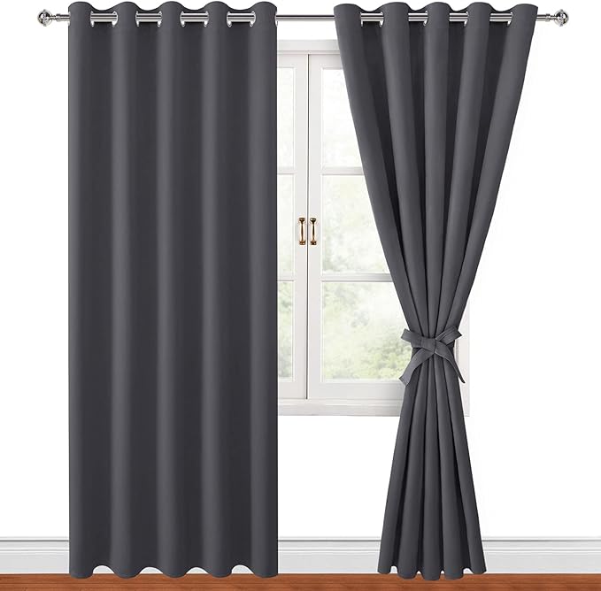 Hiasan Blackout Curtains for Bedroom, 60 x 84 Inches Long by Hiasan