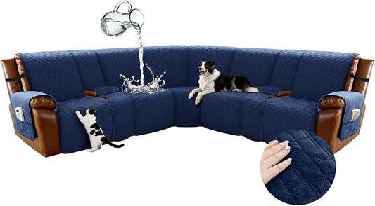 Arfntevss Waterproof Recliner Sectional Couch Covers by Arfntevss