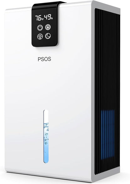 Dehumidifier, Dehumidifiers for Home, 98 OZ Water Tank, Quiet Dehumidifier for by PSOS