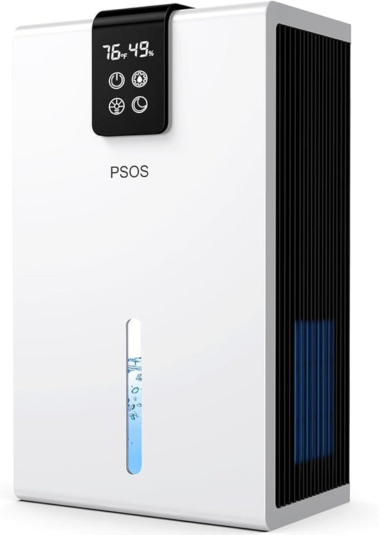 Dehumidifier, Dehumidifiers for Home, 98 OZ Water Tank, Quiet Dehumidifier for by PSOS