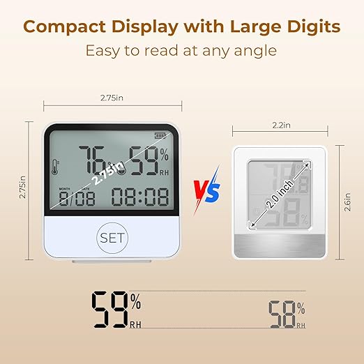 4 in 1 WiFi Thermometer Humidity Meter Baby Thermometer Hygrometer - Image 7