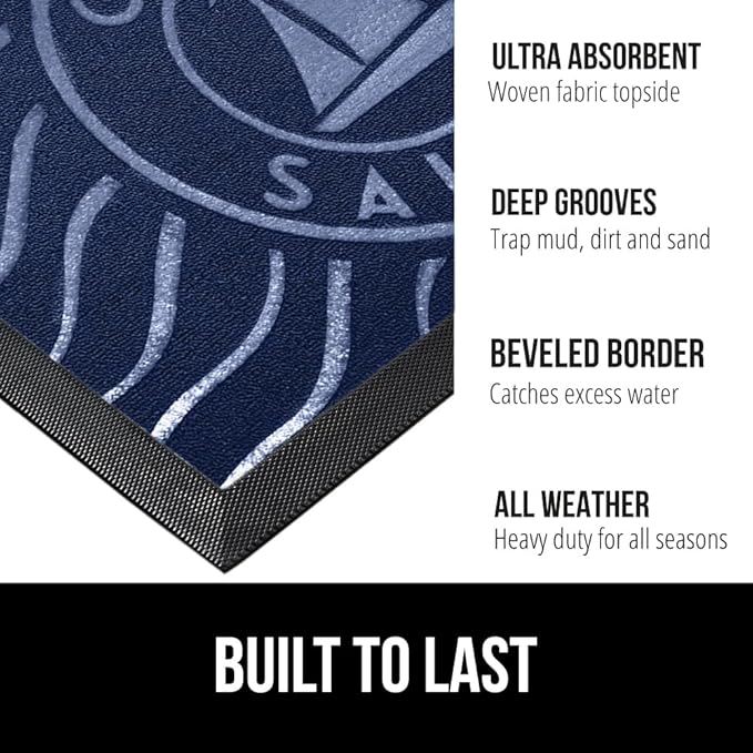 GORILLA GRIP 100% Waterproof All-Season WeatherMax Doormat US Designed Natural - Image 2