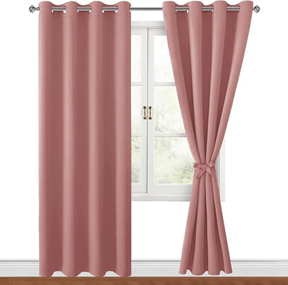Hiasan Blackout Curtains for Bedroom, 52 x 96 Inches Long by Hiasan