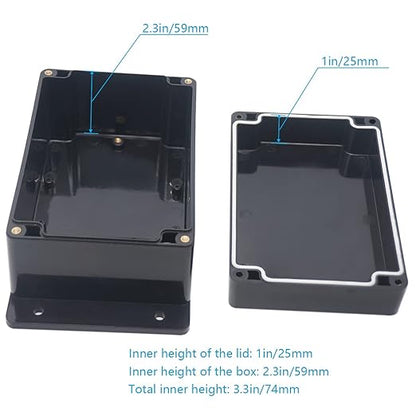 Junction Box, Zulkit Project Box Waterproof Dustproof IP65 ABS Universal - Image 6
