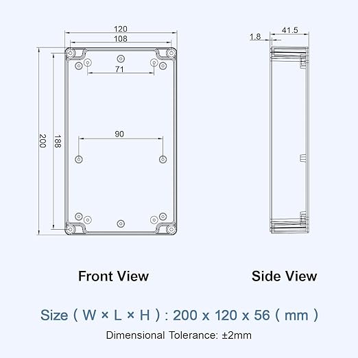 LeMotech Project Box ABS Plastic IP65 Waterproof Dustproof Electrical Junction - Image 8