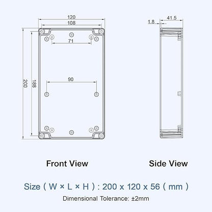 LeMotech Junction Box with Clear Cover IP65 Waterproof Project Box Dustproof - Image 8