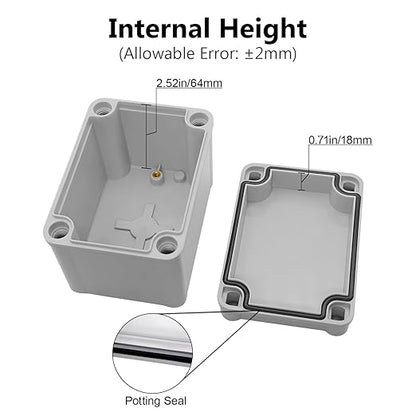 LeMotech Junction Box IP67 Waterproof Dustproof ABS Plastic Project Box - Image 4