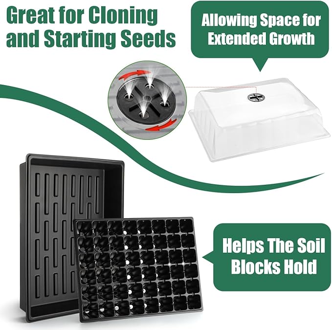 5-Pack No Drip Seed Starter Trays - Image 8