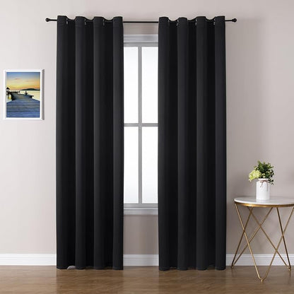 ChrisDowa Blackout Curtains 102 Inches Long 2 Panels Set by ChrisDowa