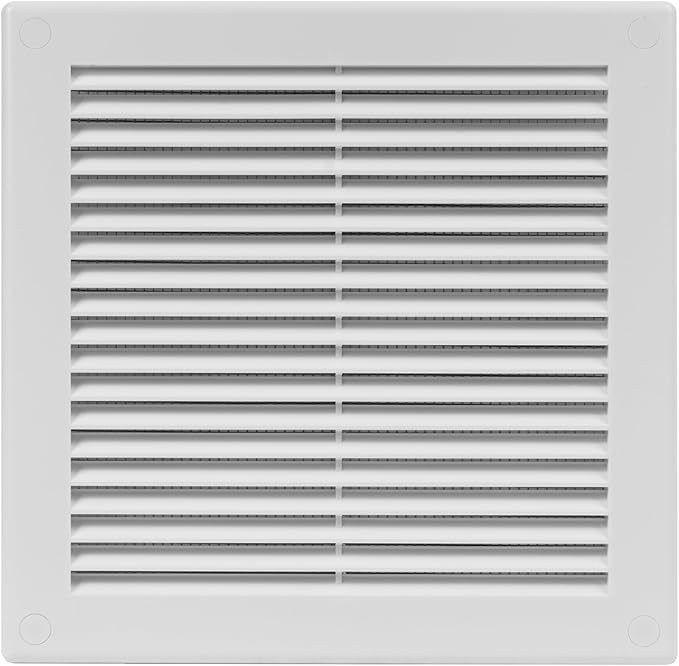 10" x 10" Square Air Vent Cover – White Plastic Vent Deflector by Unknown