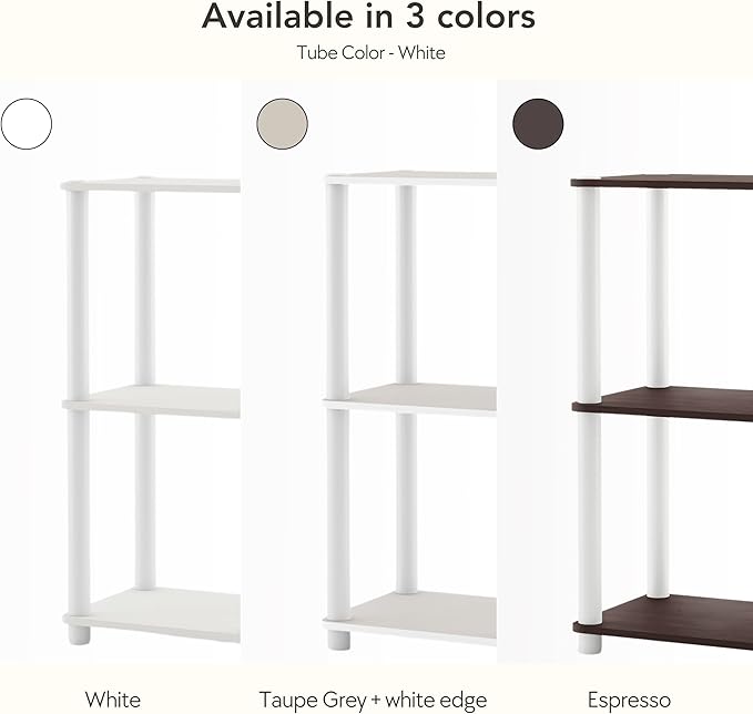 Homes: Inside + Out Apexa Modern 4-Tier Narrow Shelving Units, Collectibles - Image 4