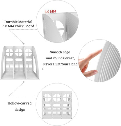 SAYEEC Magazine Holder Plastic File Sorter Binder Holder - Image 3