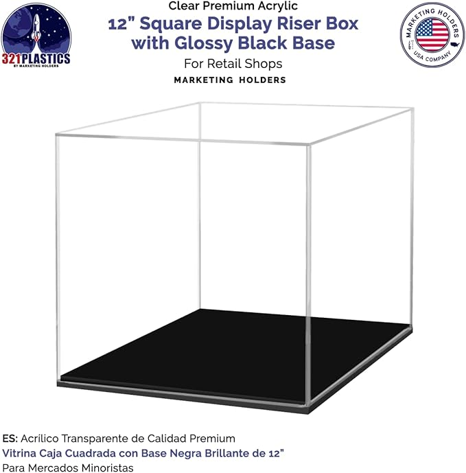 Marketing Holders 12" x 12" Clear Acrylic Display Box - Image 3
