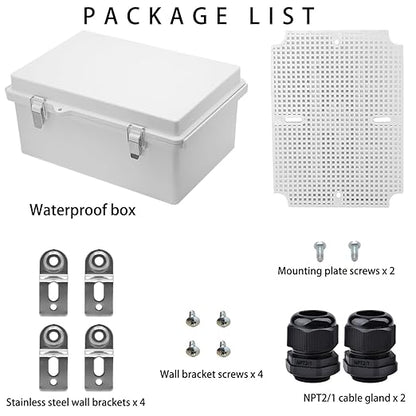 Waterproof Electrical Box with Mounting Plate, IP67 Junction Box Stainless - Image 4