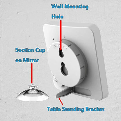 Waterproof Bathroom Wall Clock and Timer, Digital Water Resistant Hanging Timer - Image 5