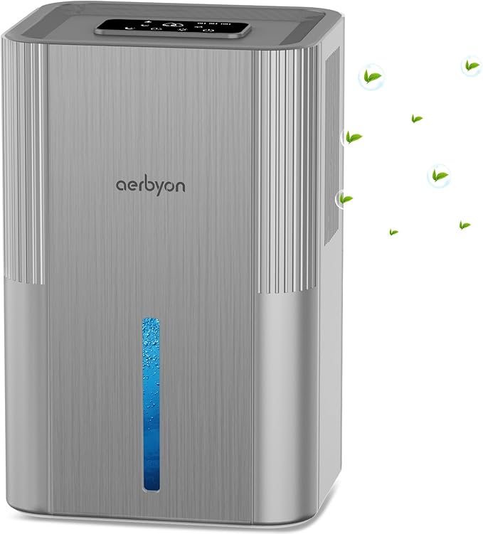Dehumidifiers for Home 95 OZ Water Tank Dehumidifier for Bathroom by aerbyon