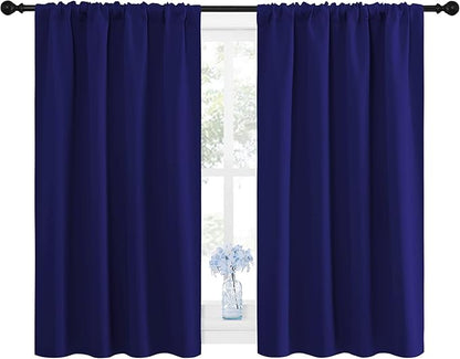 NICETOWN Navy Blue Curtains Blackout Draperies - Image 2