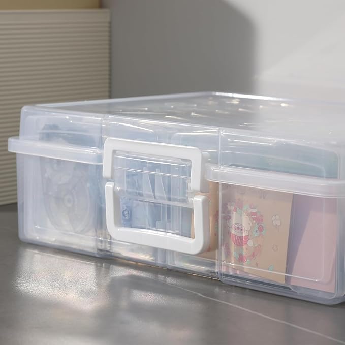 novelinks Transparent 4" x 6" Photo Organizers and Photo Storage Box - Image 3