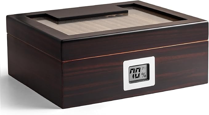 Woodronic Cigar Humidor for 50 Cigars by Woodronic