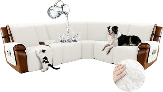 Arfntevss Waterproof Recliner Sectional Couch Covers by Arfntevss