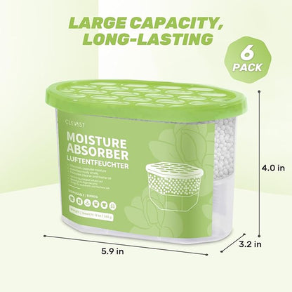 CLEVAST Moisture Absorber Boxes 6 Pack, 12 Oz Dehumidifier - Image 7