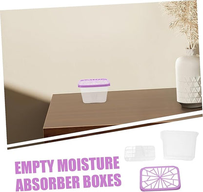 DOITOOL 4pcs Plastic Moisture Absorber Box Refillable Sturdy - Image 7
