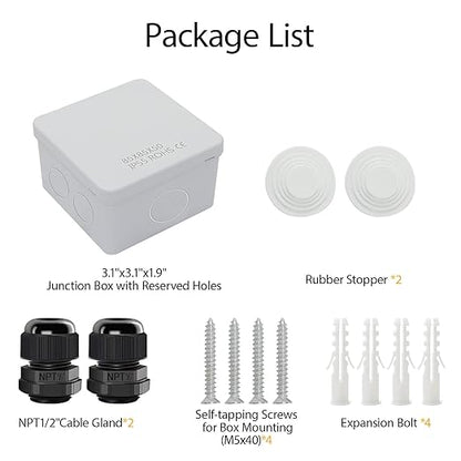 LeMotech Junction Box, Electrical Box IP55 Water Resistant Dustproof ABS - Image 7