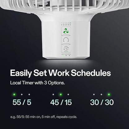 VIVOSUN 2-Pack AeroWave E6 Grow Tent Fan 6”, EC Motor, Smart Wifi Control - Image 8