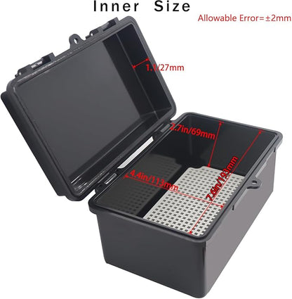 Junction Box, Hinged Black Cover IP67 Waterproof ABS Project Box - Image 3