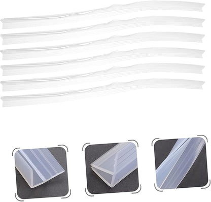 LIFKOME 6pcs Bathroom Water Baffle Sealing Strip Easy Install Silicone Shower - Image 9