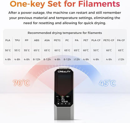 2025 New Creality Space PI Filament Dryer, 3D Printer Filament Dryer Box - Image 4