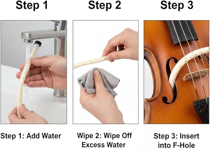 Violin Humidifier for F-Holes: Soft Rubber Soundhole Humidifier to Prevent - Image 7