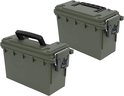 Sheffield 12791 2-Pack Ammo Storage Box, Stackable .30 Cal Field Boxes by Sheffield