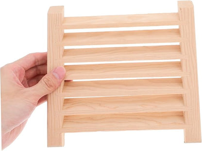 jojofuny Sauna Room Air Vent Grille Panel Humidity Control Wooden Louver - Image 8