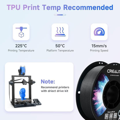 Official Creality TPU Filament, Flexible 3D Printer Filament 1.75mm, 95A Shore - Image 7