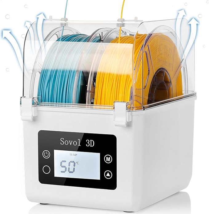 Sovol Filament Dryer 2025, SH01 Filament Dehydrator 3D Printer Spool Holder by Sovol
