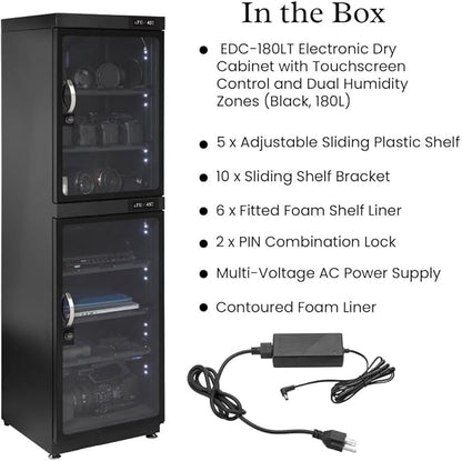 180LT Electronic Dry Cabinet for Camera, Lens & Electronics – Silent - Image 8