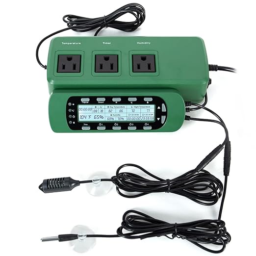 REPTI ZOO Reptile Digital Thermometer Hygrometer Controller by REPTIZOO
