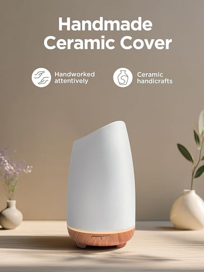 InnoGear 150ml Ceramic Oil Diffuser, Handcrafted Stone Essential Oil Diffuser - Image 7
