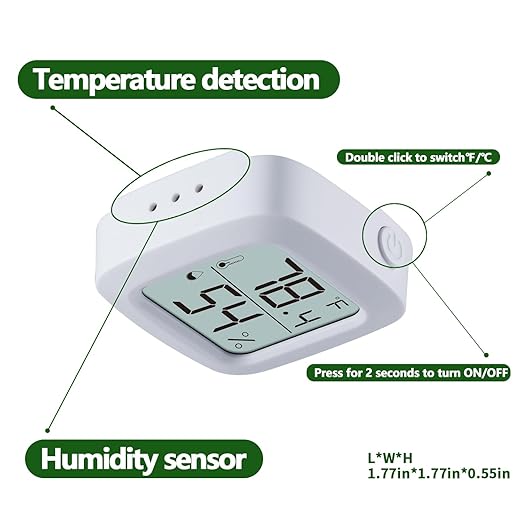 Reptile Thermometer and Hygrometer – Fast Accurate LCD Digital Temp & Humidity - Image 2