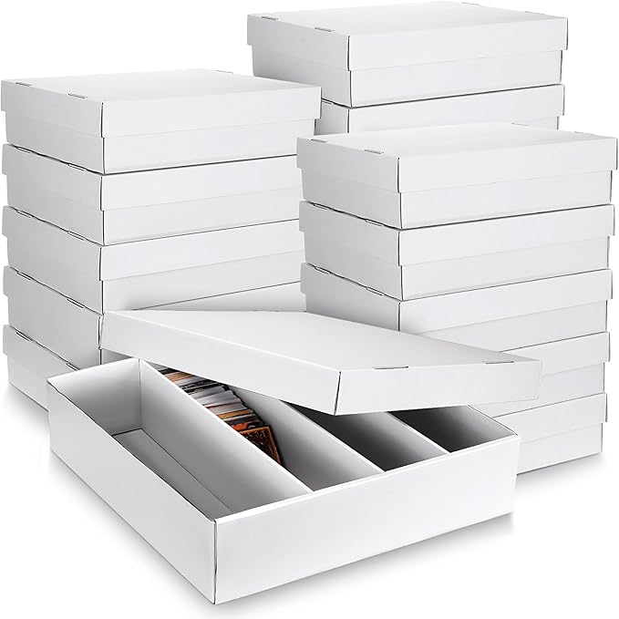 Seajan 16 Pcs 3200 Count Trading Card Storage Box Sports Card Storage Boxes Bulk by Seajan